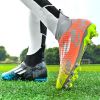 New high top Mandarin duck two-color long spike broken spike football sneakers