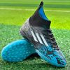 New high top Mandarin duck two-color long spike broken spike football sneakers