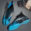 New high top Mandarin duck two-color long spike broken spike football sneakers