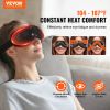 VEVOR Heated Eye Massager Eye Care Device 5 Modes Bluetooth Music 180oldable