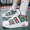 New men's and women's trend fashion personality basketball sneakers fashion match men's sneakers 5 colors