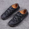 Explosive fashion trend men's handsewn casual leather shoes men's fashion shoes 38-48 leather size