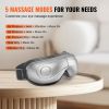 VEVOR Heated Eye Massager Eye Care Device 5 Modes Bluetooth Music 180oldable