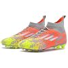New high top Mandarin duck two-color long spike broken spike football sneakers