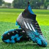 New high top Mandarin duck two-color long spike broken spike football sneakers