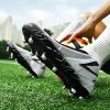 Men's and women's new football shoes youth students AG spikes high tops breathable lawn professional training shoes