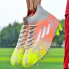 New high top Mandarin duck two-color long spike broken spike football sneakers