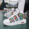 New men's and women's trend fashion personality basketball sneakers fashion match men's sneakers 5 colors