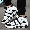 Men and women with the same fashion sneakers couple high top thick sole basketball shoes 36-45