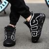Men and women with the same fashion sneakers couple high top thick sole basketball shoes 36-45
