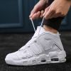 Men and women with the same fashion sneakers couple high top thick sole basketball shoes 36-45