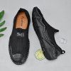 Men's summer new mesh breathable comfortable large size handmade bean shoes slip-on loafers loafers