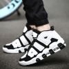 Men and women with the same fashion sneakers couple high top thick sole basketball shoes 36-45
