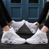 Men and women with the same fashion sneakers couple high top thick sole basketball shoes 36-45