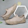 Men's summer new mesh breathable comfortable large size handmade bean shoes slip-on loafers loafers