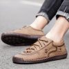 Explosive fashion trend men's handsewn casual leather shoes men's fashion shoes 38-48 leather size