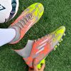 New high top Mandarin duck two-color long spike broken spike football sneakers