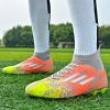 New high top Mandarin duck two-color long spike broken spike football sneakers