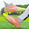 New high top Mandarin duck two-color long spike broken spike football sneakers