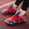 New students comfortable breathable trend basketball shoes high top fashion children sports shoes 31-40