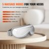 VEVOR Heated Eye Massager Eye Care Device 5 Modes Bluetooth Music 180oldable