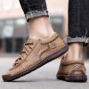 Explosive fashion trend men's handsewn casual leather shoes men's fashion shoes 38-48 leather size