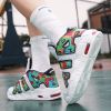 New men's and women's trend fashion personality basketball sneakers fashion match men's sneakers 5 colors