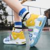 New men's and women's trend fashion personality basketball sneakers fashion match men's sneakers 5 colors
