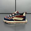 High appearance level fashion elastic shock absorbency dirt resistant men's daddy shoes color contrast fashion men's casual shoes