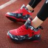 New students comfortable breathable trend basketball shoes high top fashion children sports shoes 31-40