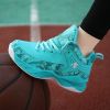 New students comfortable breathable trend basketball shoes high top fashion children sports shoes 31-40