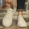 Men's new leather leather light luxury fashion board shoes trend fashion all match small white shoes casual men's shoes