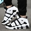 Men and women with the same fashion sneakers couple high top thick sole basketball shoes 36-45