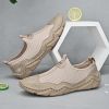 Men's summer new mesh breathable comfortable large size handmade bean shoes slip-on loafers loafers