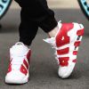 Men and women with the same fashion sneakers couple high top thick sole basketball shoes 36-45