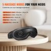 VEVOR Heated Eye Massager Eye Care Device 5 Modes Bluetooth Music 180oldable