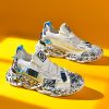 New men's ultra-light flying mesh elastic poly soft sole blade shoes ultra-light shock absorption running shoes leisure sports shoes
